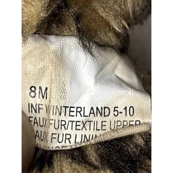 MAKALU California BOOT Girls 8 Plush Leopard Faux Fur, Full Length Zip - Picture 11 of 12